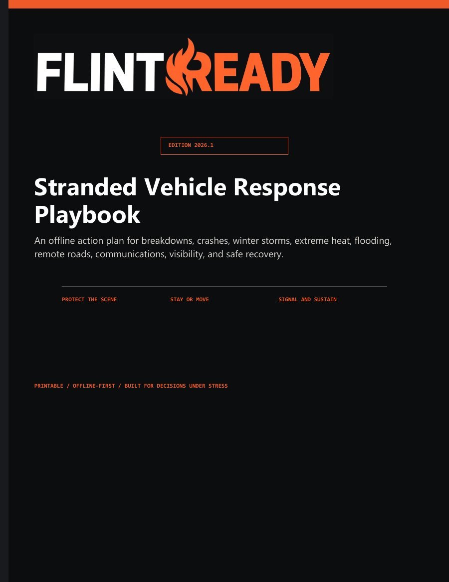Stranded Vehicle Response Playbook cover preview
