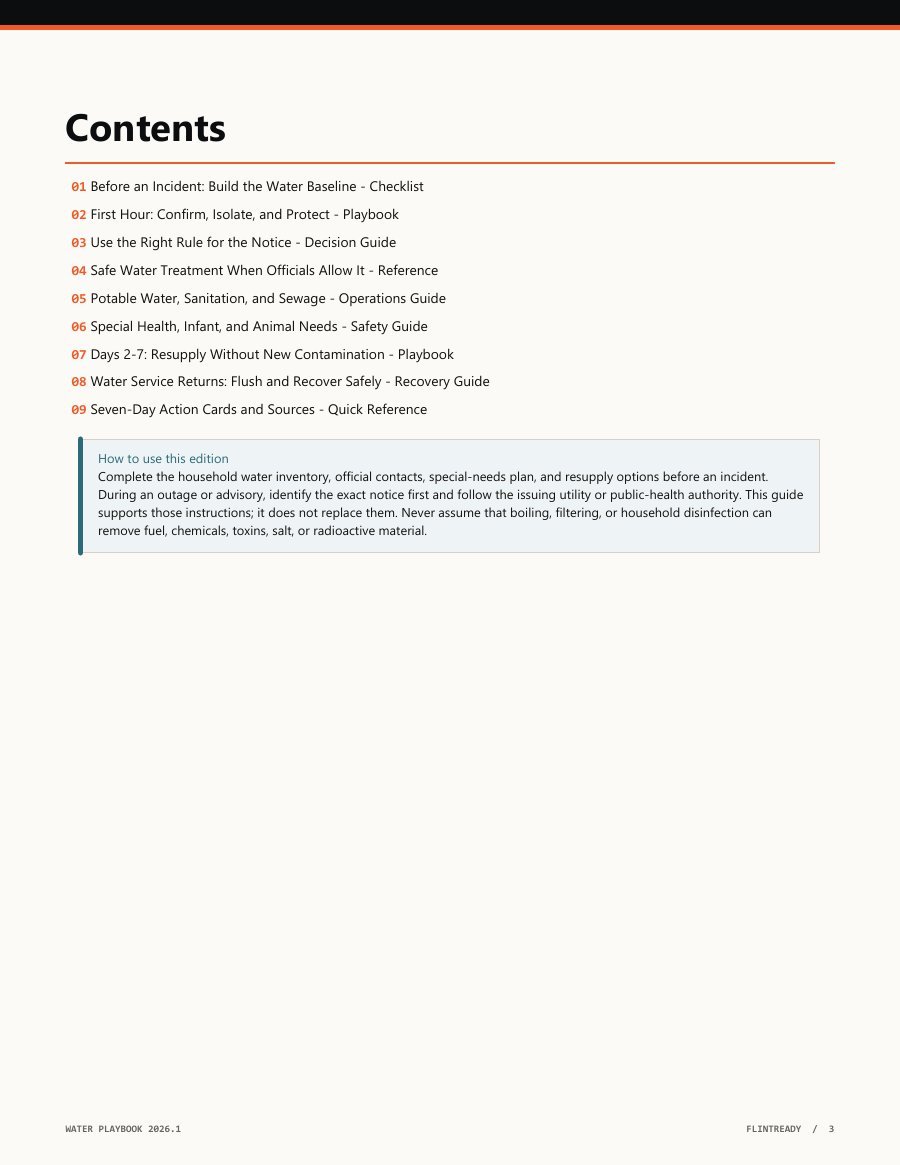 Contents page from the actual PDF edition